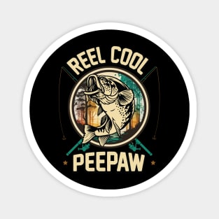 Reel Cool Peepaw Fishing Gift Magnet